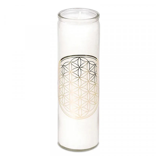 Bougie parfumée Fleur de Vie en stéarine – Énergie, purification et bien-être - 1