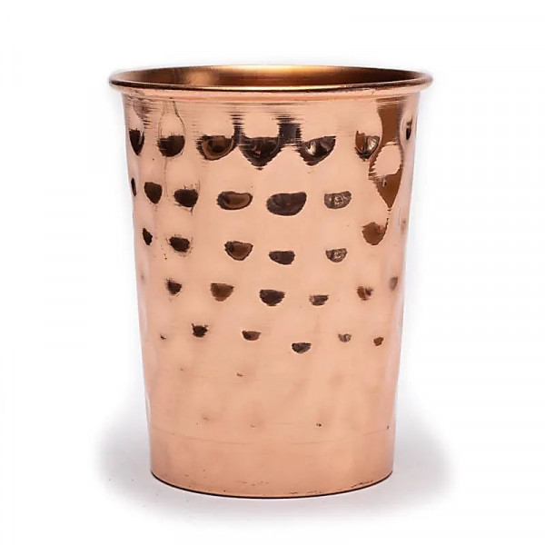Gobelet cuivre martelé 250 ml – Verre ayurvédique artisanal & bienfaits - 1