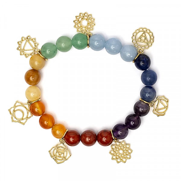 Bracelet Chakras & Pierres Naturelles – Énergie & Équilibre - 2