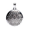 Pendentif Fleur de Vie Cristal de Roche 3cm - Bijou Lithothérapie