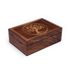Boîte Tarot Bois Arbre de Vie 17,5x13x6,5 cm - Coffret Spirituel Gravé - 1