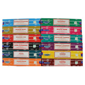 Encens Satya Assortiment 12 Fragrances - Coffret Bien-être - 1