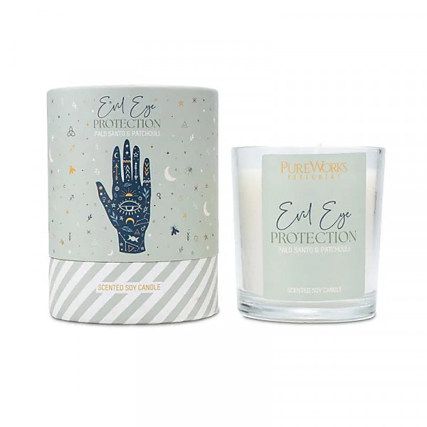 Bougie Protection Mauvais Œil 120g – Palo Santo & Patchouli - 1