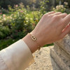 Bracelet chaîne d’encre dorée - Maille ovale chic & bijou tendance femme - 2