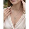Collier en Y argenté maille chaîne d'ancre – Bijou élégants femme - 2