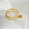 Bague Réglable Cœur Femme – Bijou Amour Élégant Ajustable - 2