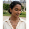 Collier Acier Inoxydable Argenté Double Chaîne & Maille Chaîne d'Ancre