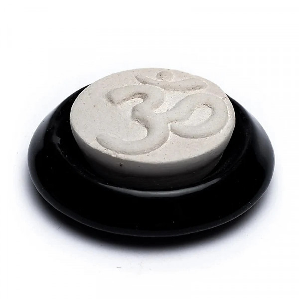Diffuseur Huiles Essentielles OM Noir 7,5 cm - Boîte de 2 - 1