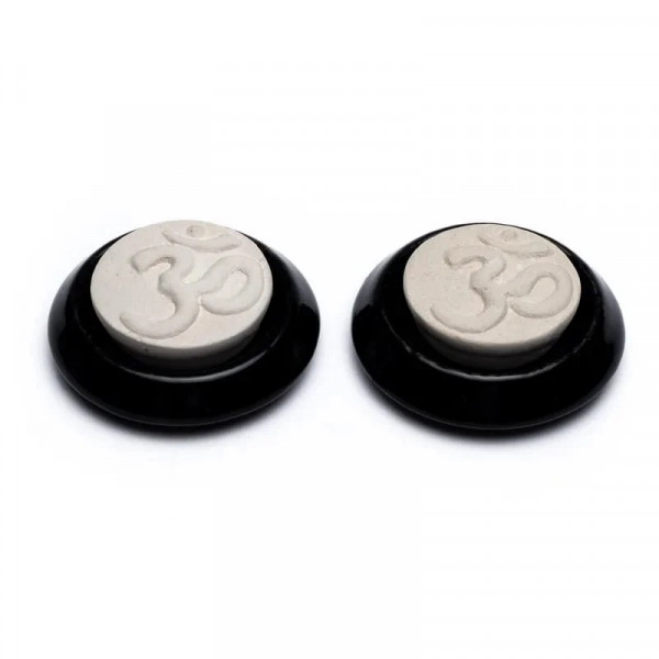 Diffuseur Huiles Essentielles OM Noir 7,5 cm - Boîte de 2 - 2