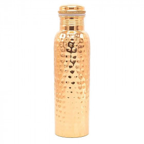 Bouteille en Cuivre Martelée 900 ml Ayurvédique - Gourde Cuivre Pure Premium - 1