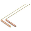 Baguette de Radiesthésie Laiton Cuivre 34x13 cm - Sourcier Pro