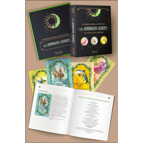 Les Animaux Guides Coffret - Oracle 33 Cartes & Livre Complet - 1