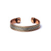 Bracelet Cuivre Magnétique Motif Bande 6,5 cm - Confort & Énergie