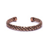 Bracelet Cuivre Tressé Magnétique 6.5 cm - Bien-être & Énergie