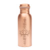 Bouteille en Cuivre Lotus Gravée 500 ml - Ayurvéda & Bien-être - 1
