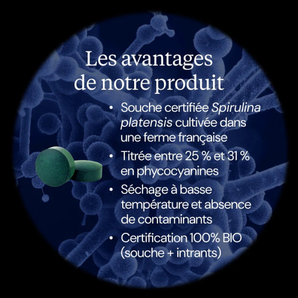 Spiruline BIO Française Brindilles 90 g - Énergie, Immunité Dynveo - 2