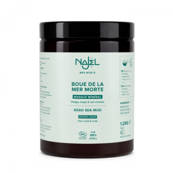 Boue de la Mer Morte Najel 1,2 kg - Soin Purifiant Naturel - 2