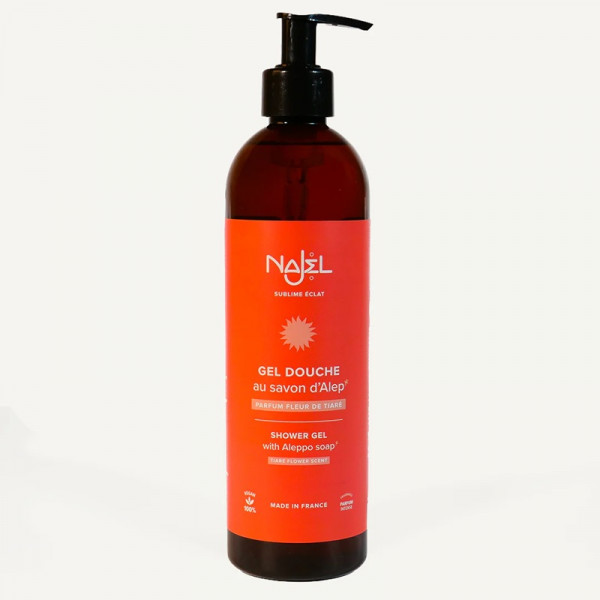 Gel Douche Fleur de Tiaré au Savon d'Alep 500 ml - Najel - 1