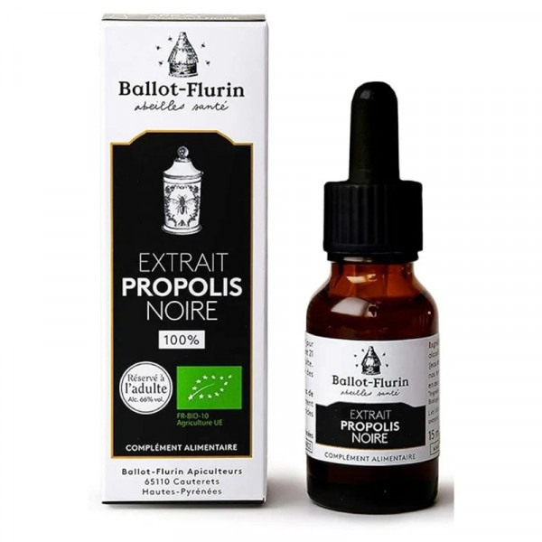 Extrait de Propolis Noire Bio - Défenses Naturelles - Ballot-Flurin - 2
