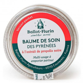 Baume de Soin des Pyrénées Pocket 10 ml - Propolis & Peaux Sèches - 2