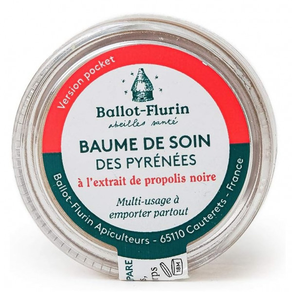 Baume de Soin des Pyrénées Pocket 10 ml - Propolis & Peaux Sèches - 2