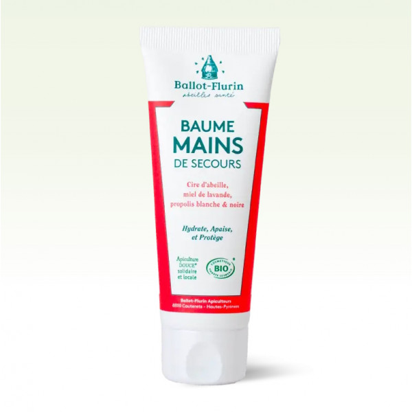 Baume Mains de Secours Bio Ballot-Flurin - Mains Sèches, Abîmées & Crevassées - 1