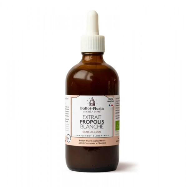 Extrait de Propolis Blanche BIO Sans Alcool 100 ml - Ballot-Flurin - 1