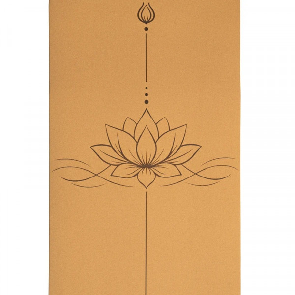 Tapis de Yoga en Liège & TPE Lotus 183x61x5 mm - Qualité et léger - 1