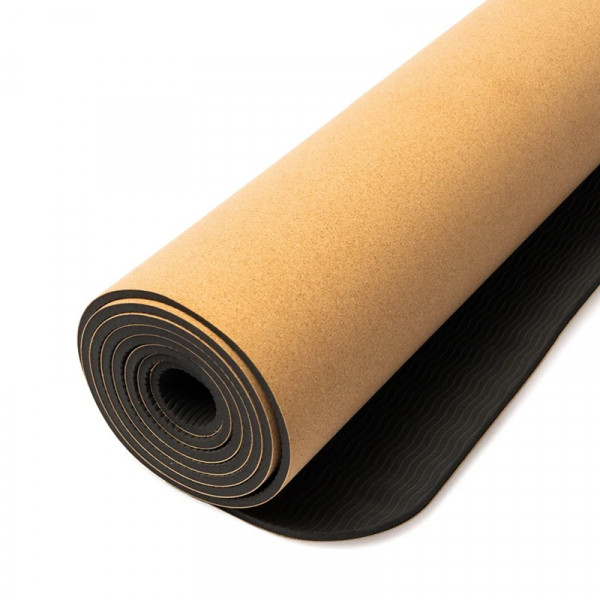 Tapis de Yoga en Liège & TPE Lotus 183x61x5 mm - Qualité et léger - 4