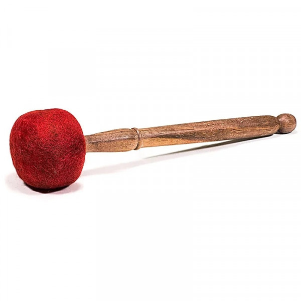 Mailloche Bol Chantant Tibétain Bois & Feutre TL 33 cm - 1