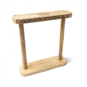 Présentoir à Pendules Fleur de Vie en Bois de Manguier 30 cm - 1