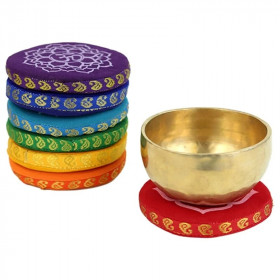 Coussins pour Bols Chantants set de 7 Chakras 9,5 cm – Sonothérapie - 1