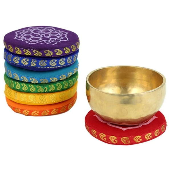 Coussins pour Bols Chantants set de 7 Chakras 9,5 cm – Sonothérapie - 1