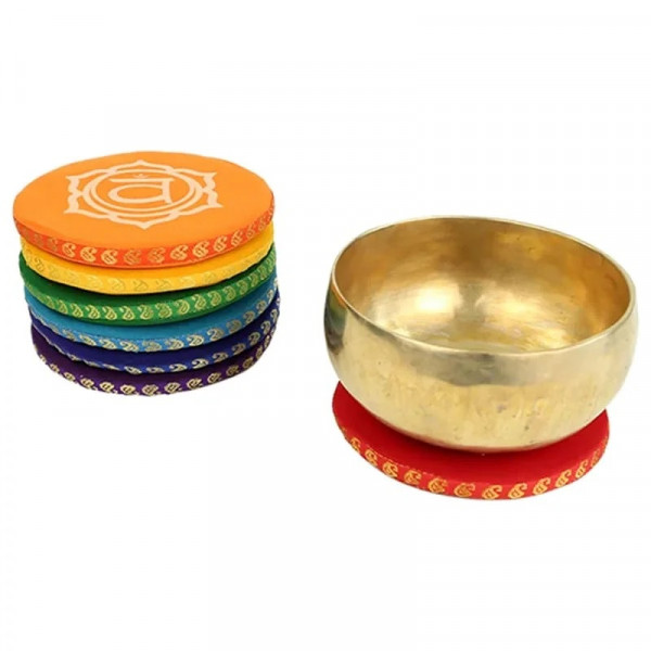 Coussins pour Bols Chantants 7 Chakras 14,5 cm - Support Bol Tibétain - 1