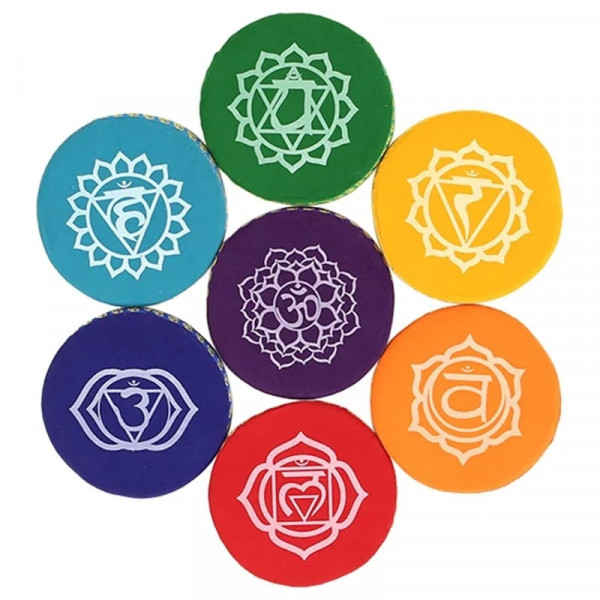 Coussins pour Bols Chantants 7 Chakras 14,5 cm - Support Bol Tibétain - 3