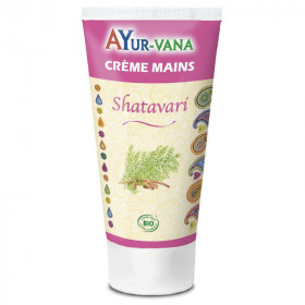 Crème mains au Shatavari certifiée bio 75 ml – Ayur-vana - 1