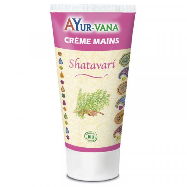 Crème mains au Shatavari certifiée bio 75 ml – Ayur-vana - 1