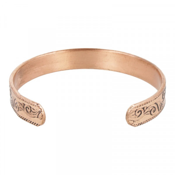 Bracelet en cuivre magnétique motif Lotus - 2