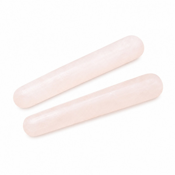 Lot de 2 Bâtons de Massage en Cristal de Roche 110 mm - 1
