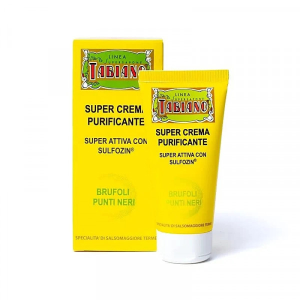 Crème purifiante au bio-soufre Tabiano – Boutons & points noirs – 50 ml - 1