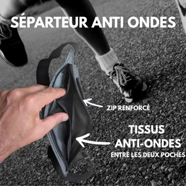 Sacoche Sport Anti-Ondes Protection Faraday – Légère et Pratique - 3