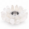 Bougeoir en Cristal de Roche Brut – Pierre Naturelle 22 mm - 1